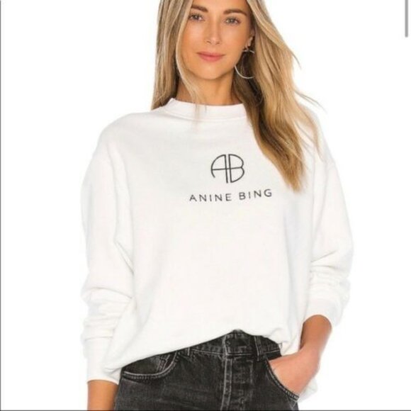 Anine Bing Sweaters - Anine Bing Sweater M Ramona Monogram Pullover